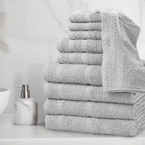 10 Piece Set Soft Quick Dry Absorbent Bath Towels